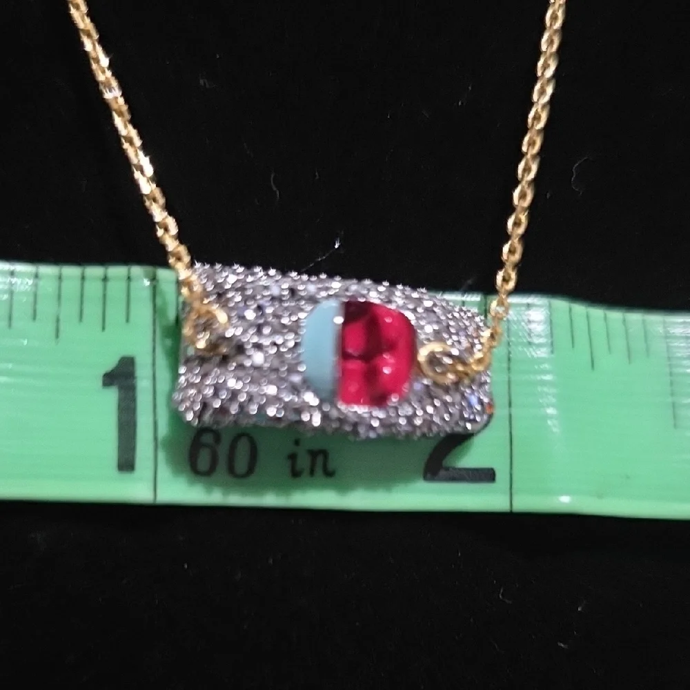 Kate Spade‎ Gold and Red Necklace Set.